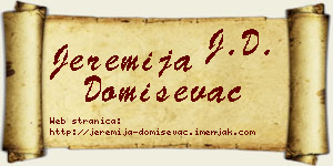Jeremija Domiševac vizit kartica